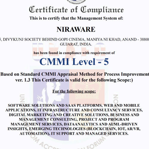 CMMI Level 5 Certified