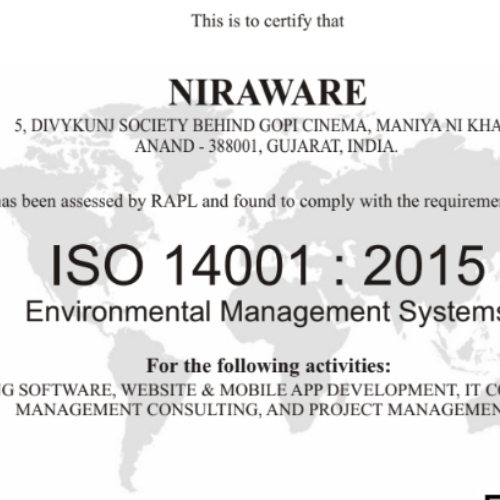ISO 14001:2015 Certified